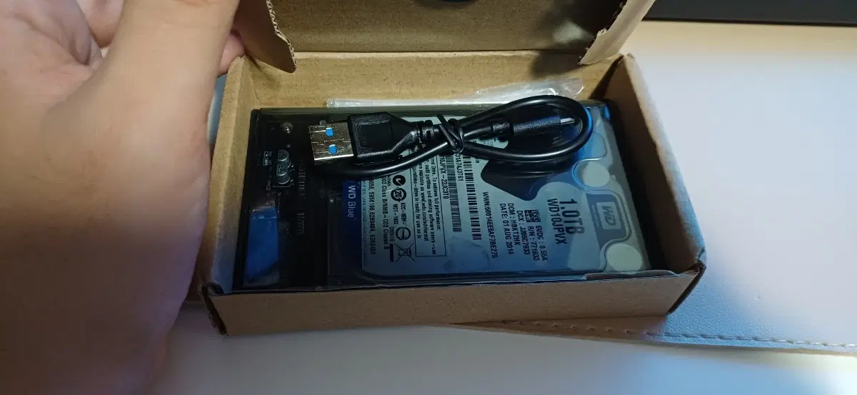 1000GB(1tb) USB3.1 외장하드 상태좋음 깨끗함 1테라 사진보관