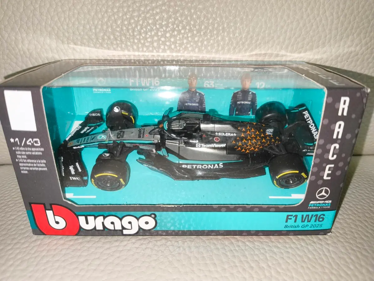 [새상품] 25년식 영국 그랑프리 특수도색 f1 메르세데스 1/43 다이캐스트