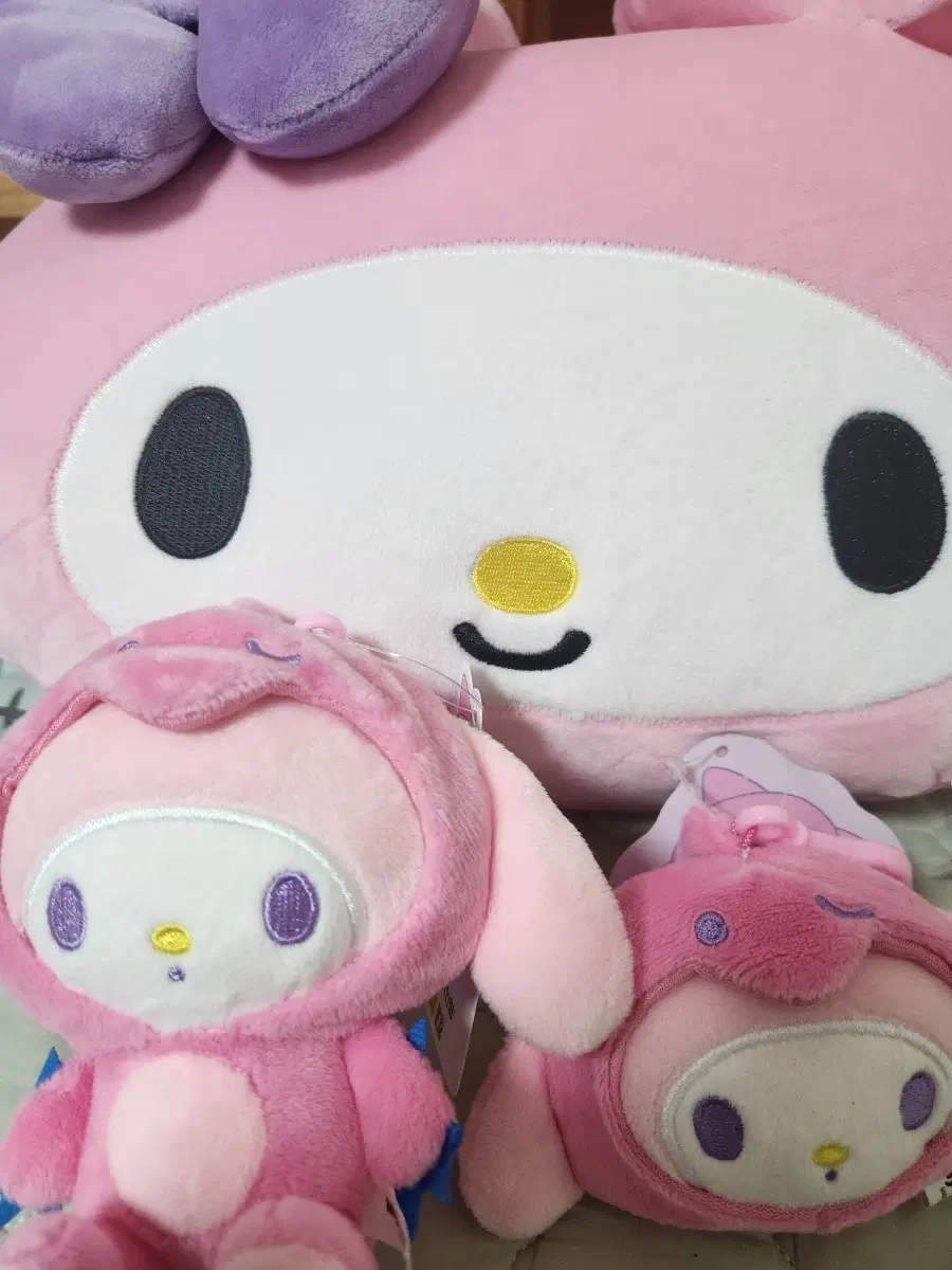 산리오 공룡 다이노소어 마이멜로디 인형 키링 다이소