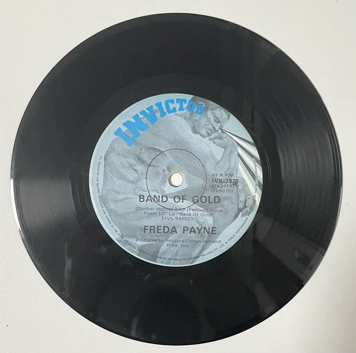 바이닐 Freda Payne 호주 초판 7인치 Band Of Gold