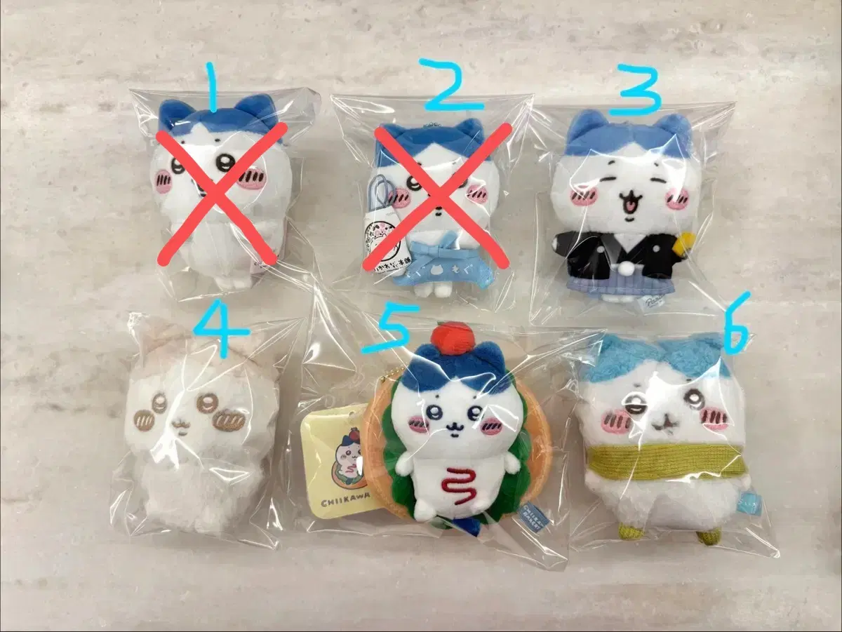 치이카와 하치와레 미니소/모구모구 혼포 점원/신년/밀크/베이커리/겨울 목도리 마스코트