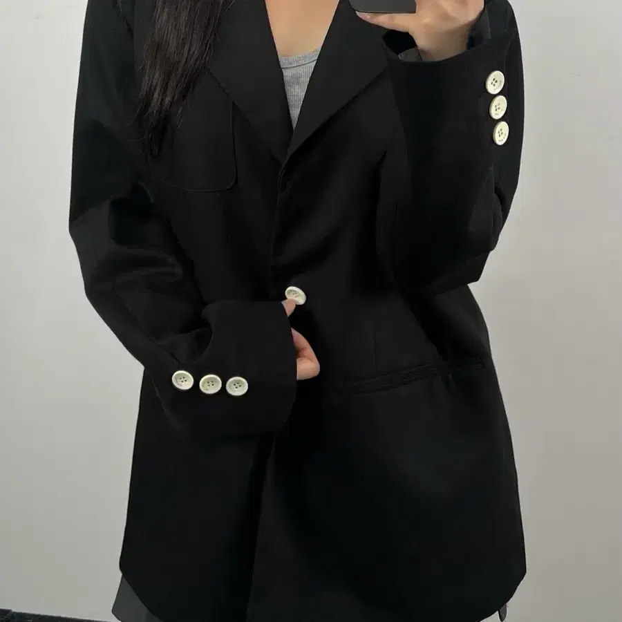 마뗑킴 싱글 블레이저 자켓