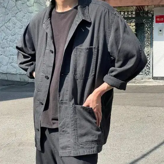이얼즈어고 5oz Okayama Mura Denim French Work Jacket