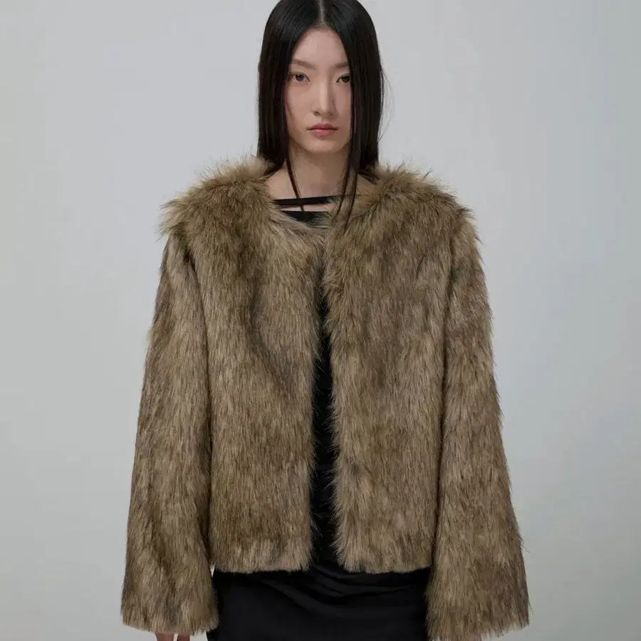플레어업 Fur Jacket (FL-046_Brown)