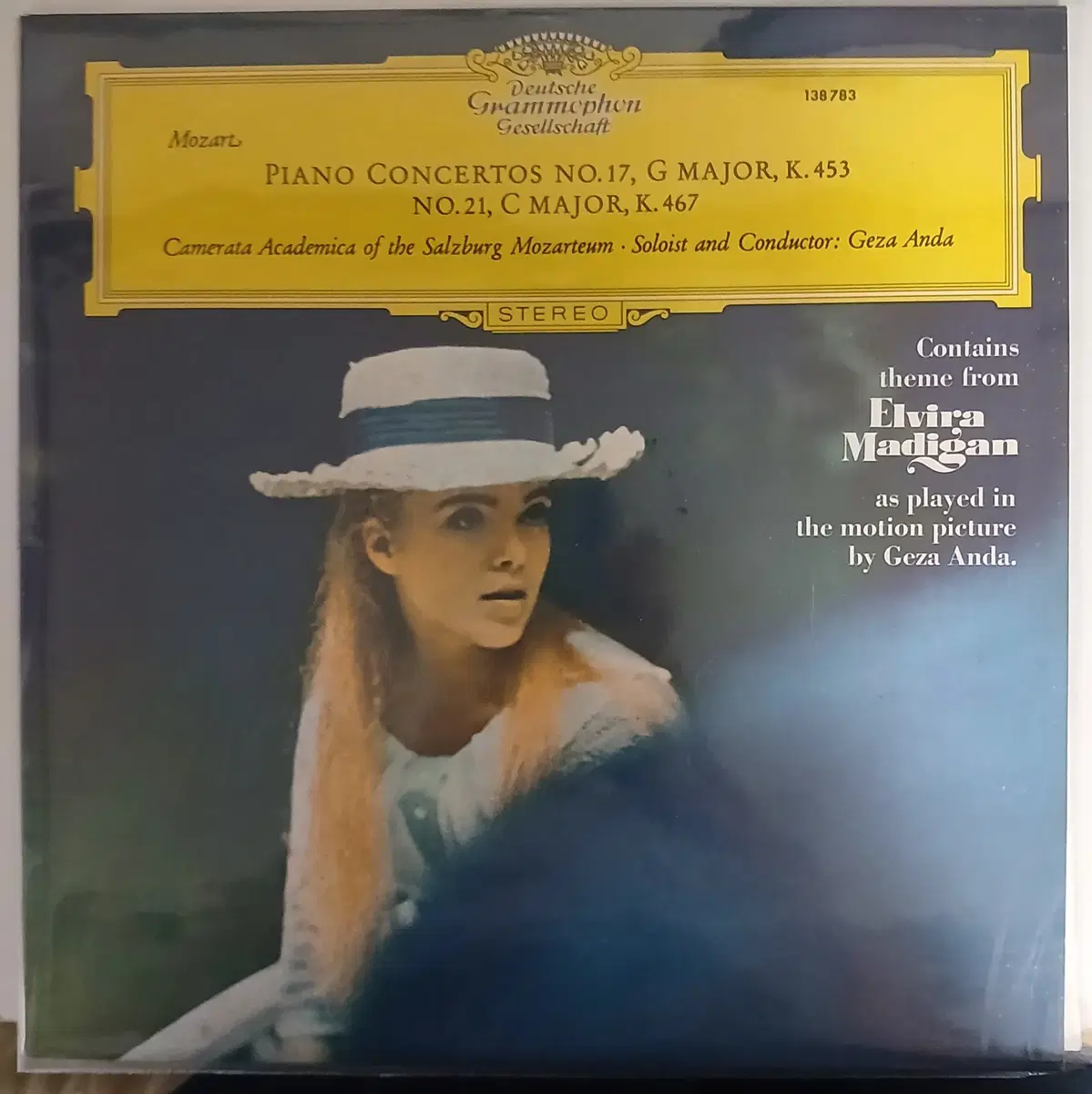 게자 안다 Geza Anda 모차르트: 피아노 협주곡 17, 21번 엘비라 마디간 / 게자 안다 Mozart: Piano Concertos K.453, K.467 (UK LP)
