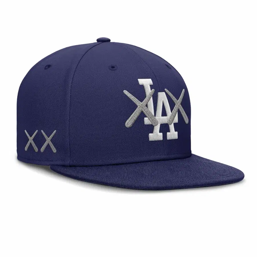 카우스 KAWS x 나이키 La 다저스 트루 드라이핏 야구 모자 볼캡 블루