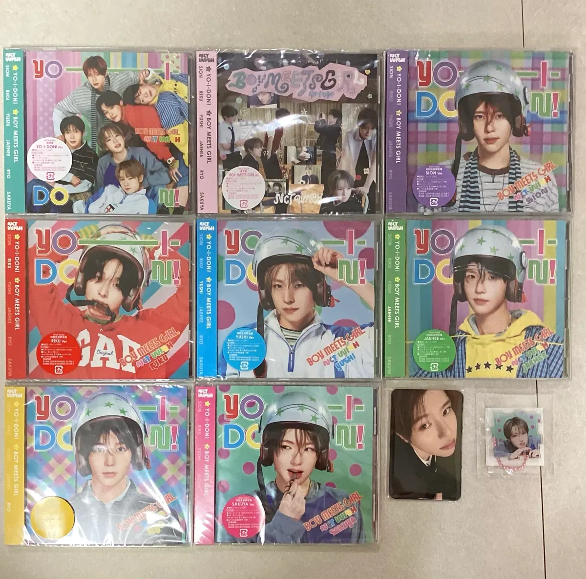 엔시티위시 요이돈 보밋걸 미개봉 일본앨범 퍼즐키링 사쿠야