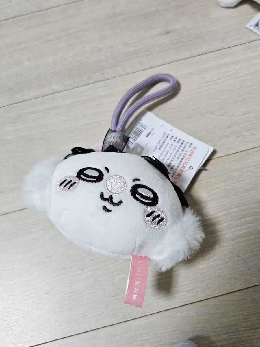 치이카와 모몽가 미니소 리본 인형 키링