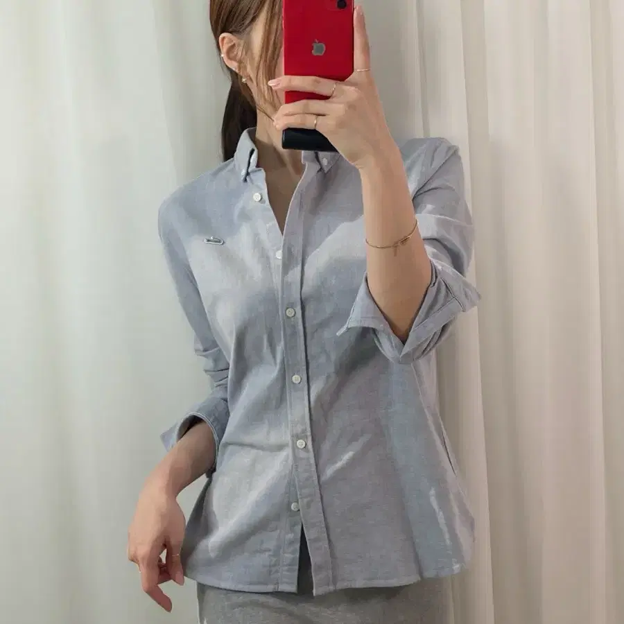 라코스테 데님 셔츠