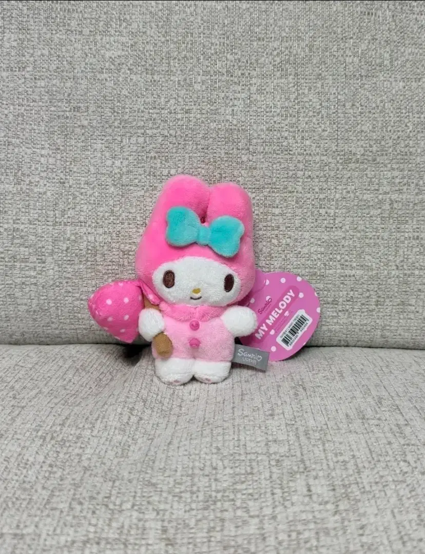 정품 산리오 마이멜로디 보따리 키링 인형 가방고리