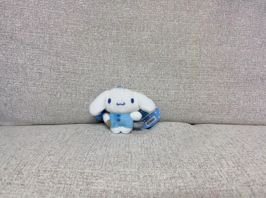 정품 산리오 시나모롤 보따리 10cm 키링 인형 가방고리