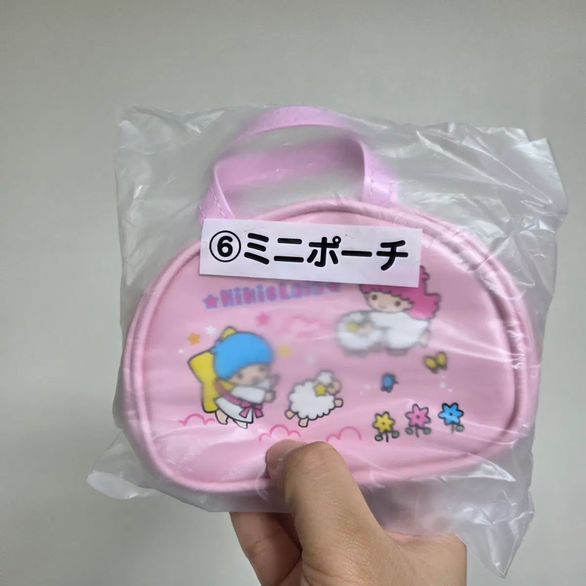 빈티지 토이 장난감 일본 마스코트 고전 만화 인형 피규어 굿즈 산리오 리틀트윈스타 핑크 파우치