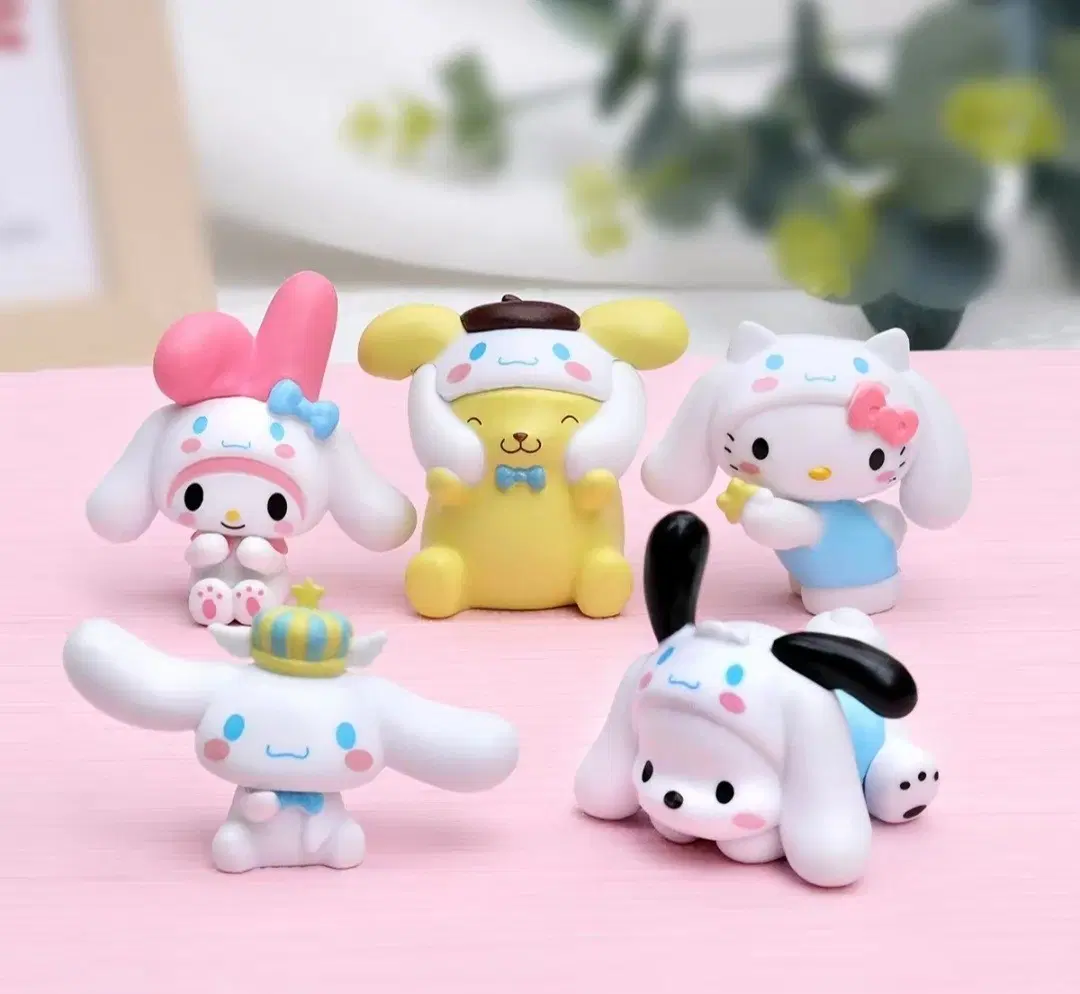 산리오 시나모롤 잠옷 피규어 5종