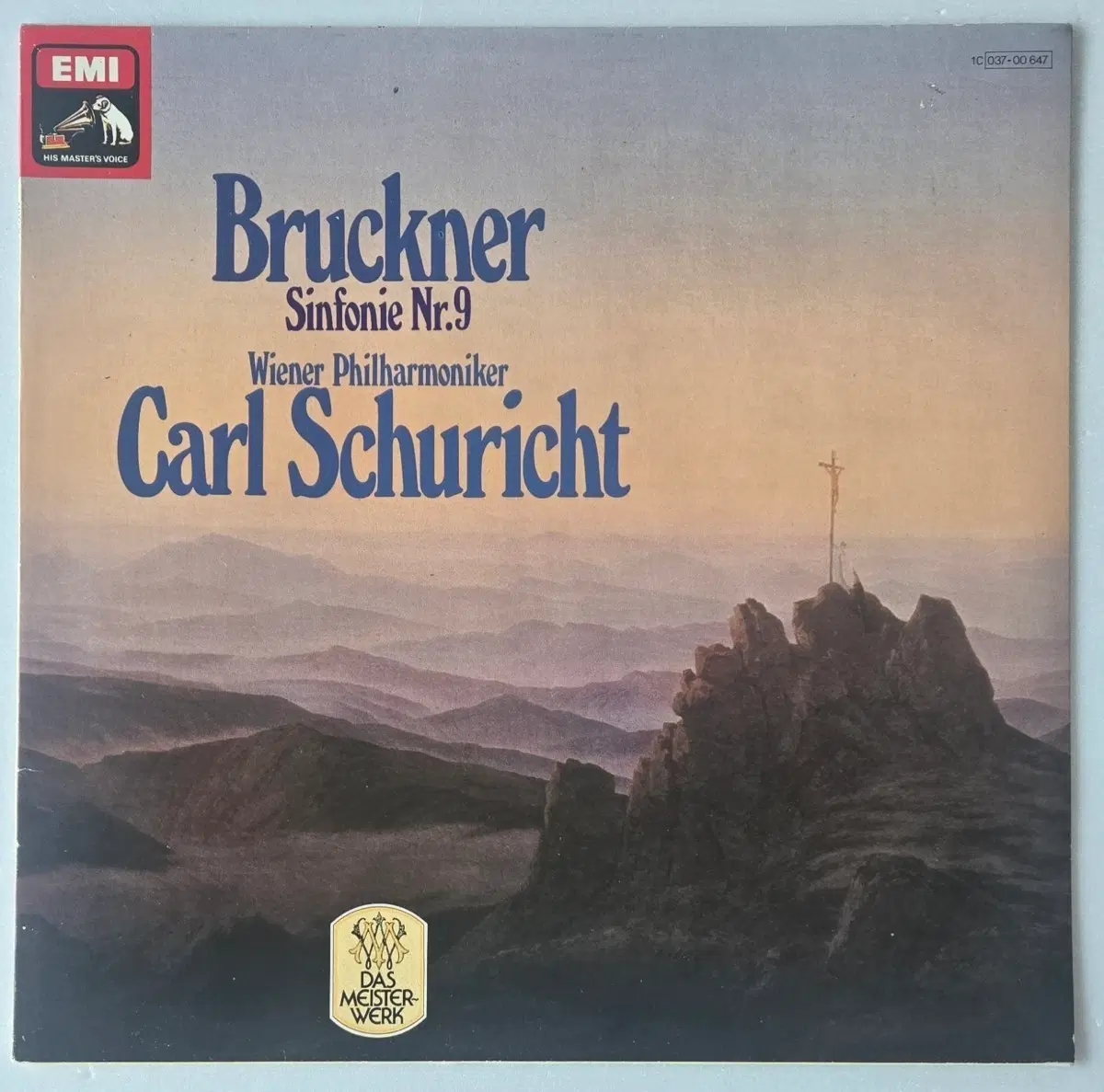 Carl Schuricht . Wiener Phil - Bruckner 교향곡 9번 LP ( 독일 EMI Electrola )