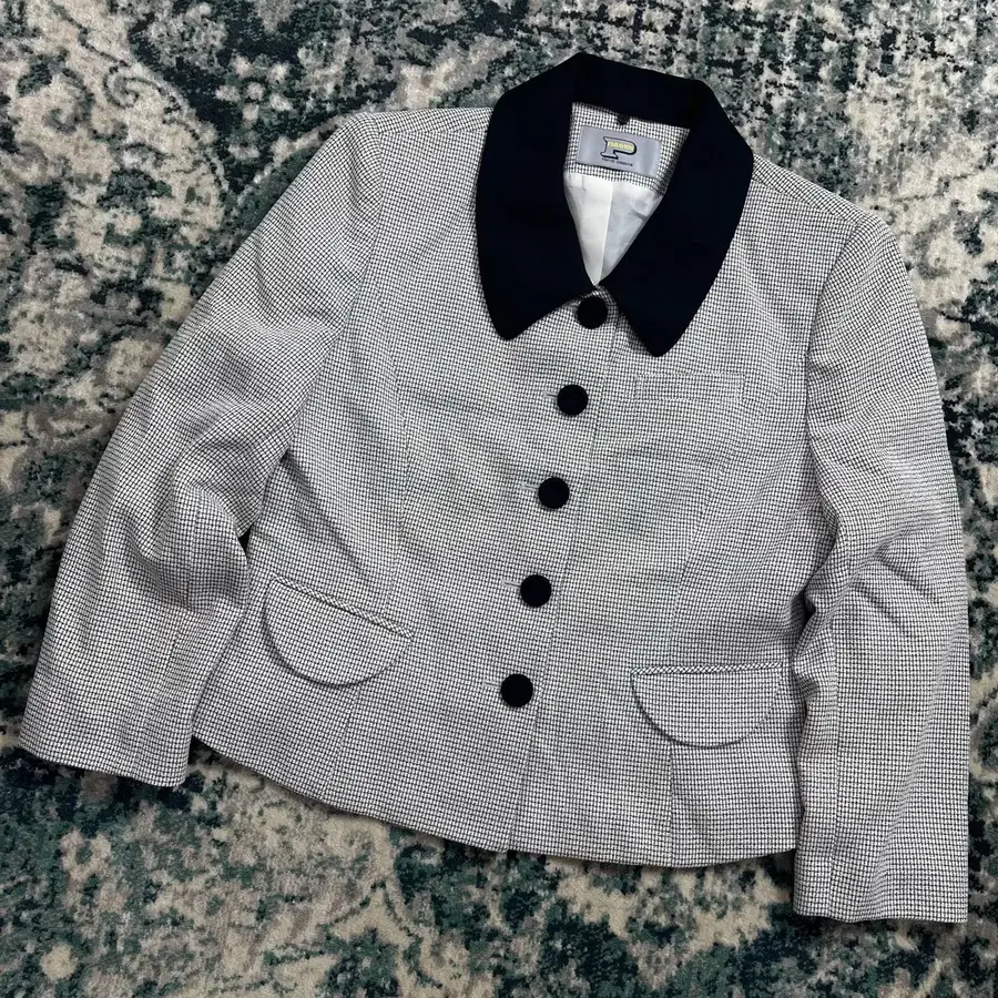 PARAVION Tokyo Shibuya Jpn 카라 탈부착 트위드 자켓 13AR