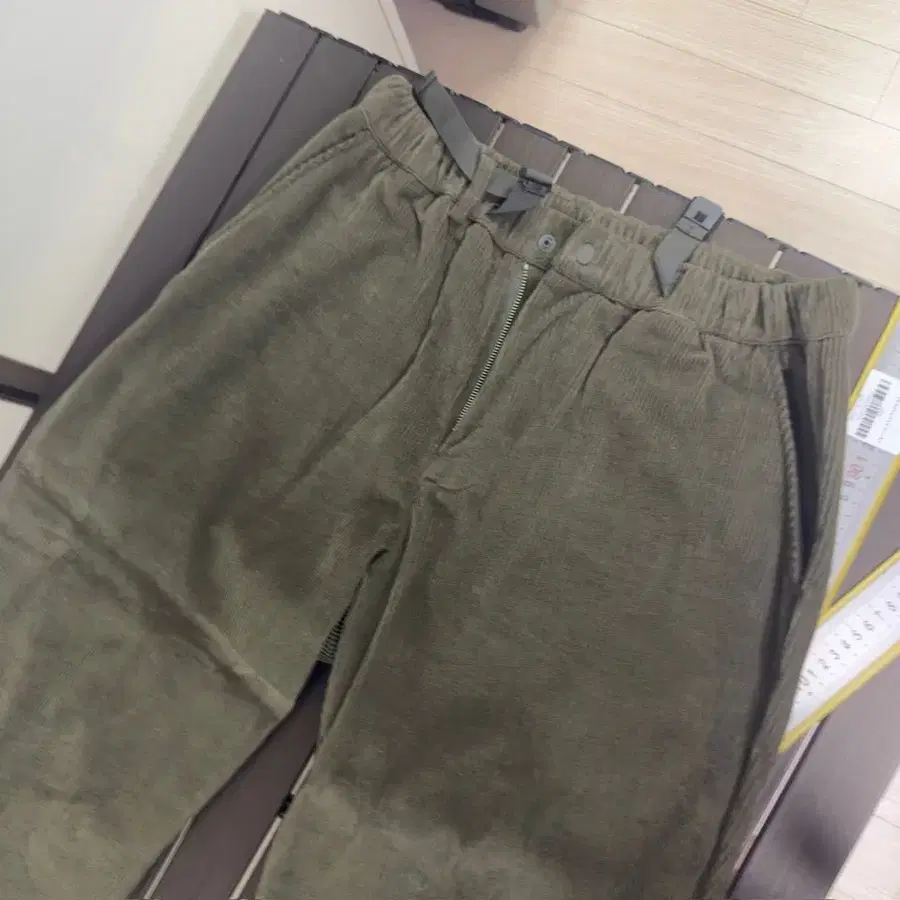 하이드아웃 모두바지 코듀로이 카키 팬츠 바지 4사이즈