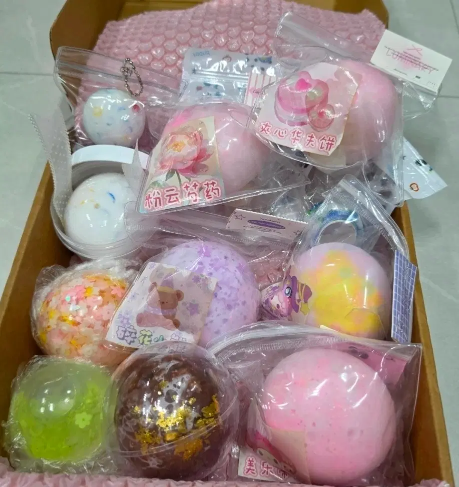 도우인 까눌레(페레로 왁뿌, 슬랑이), 수제 클리어볼, 오리상점 9개일괄