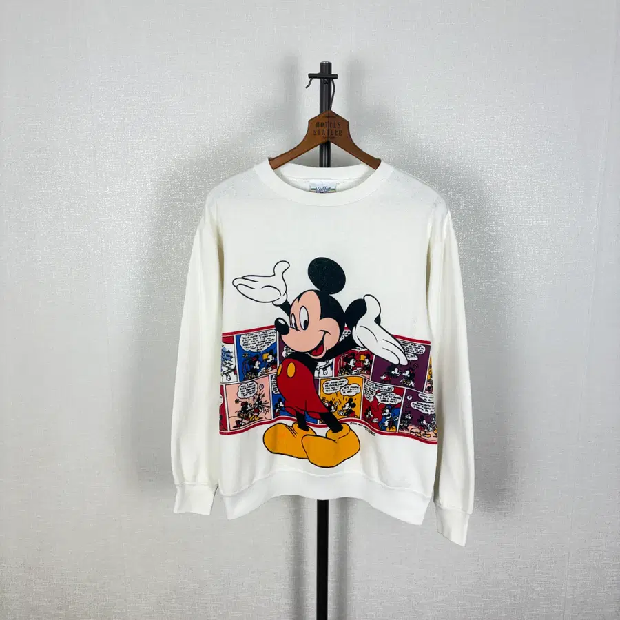 90s Velva Sheen 미키 마우스 맨투맨