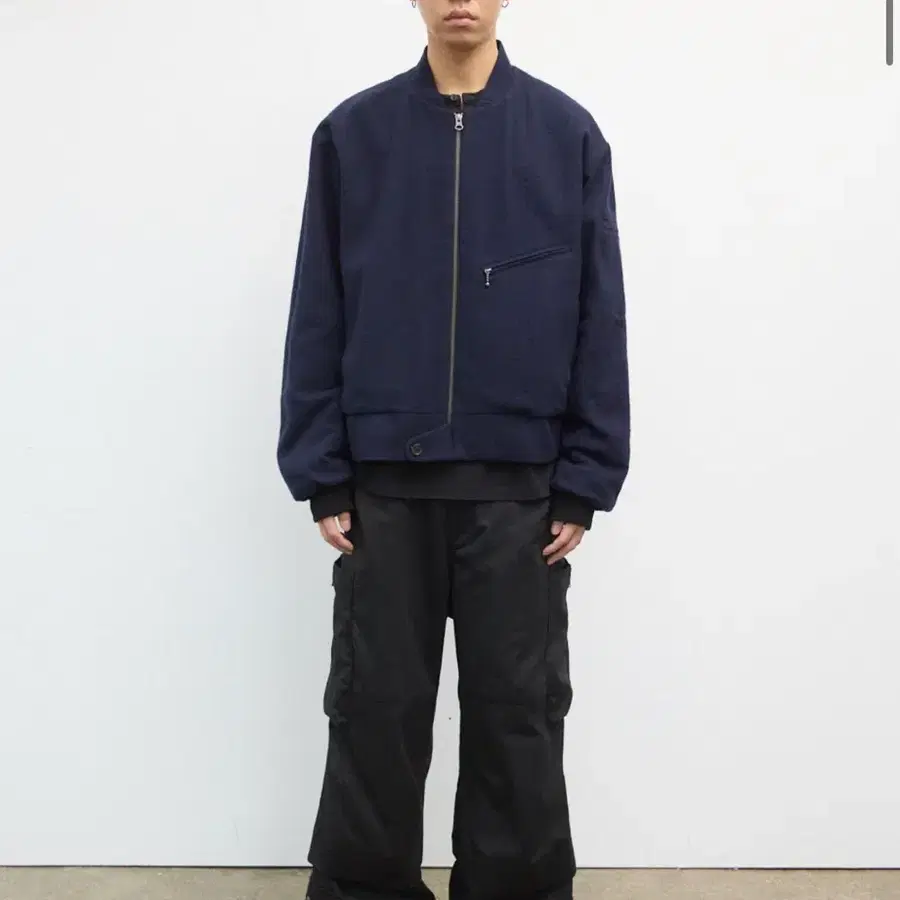 해칭룸 봄버자켓 3사이즈 Hairy Bomber Jacket Dark Navy