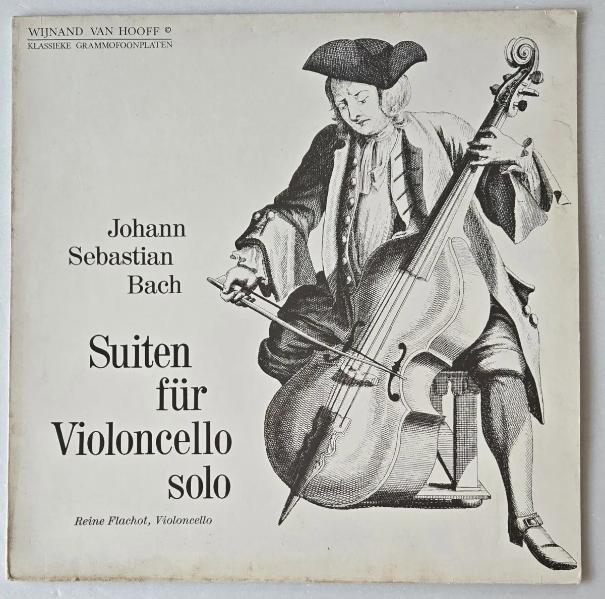 Reine Flachot - 바흐 무반주 첼로 조곡 1~4번 1LP ( Wijnand van Hooff / Intercord Stereo )