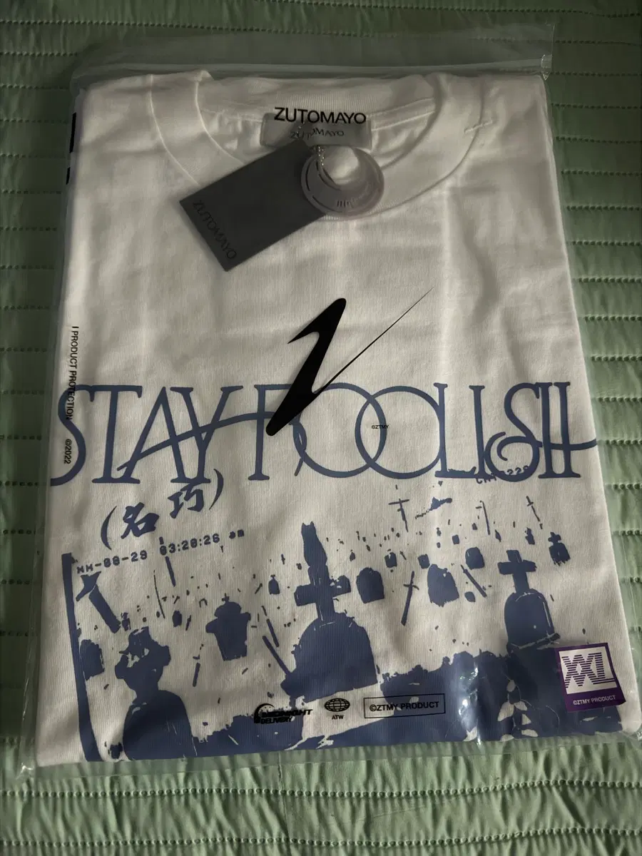 즛토마요 stay foolish 티셔츠 xxl
