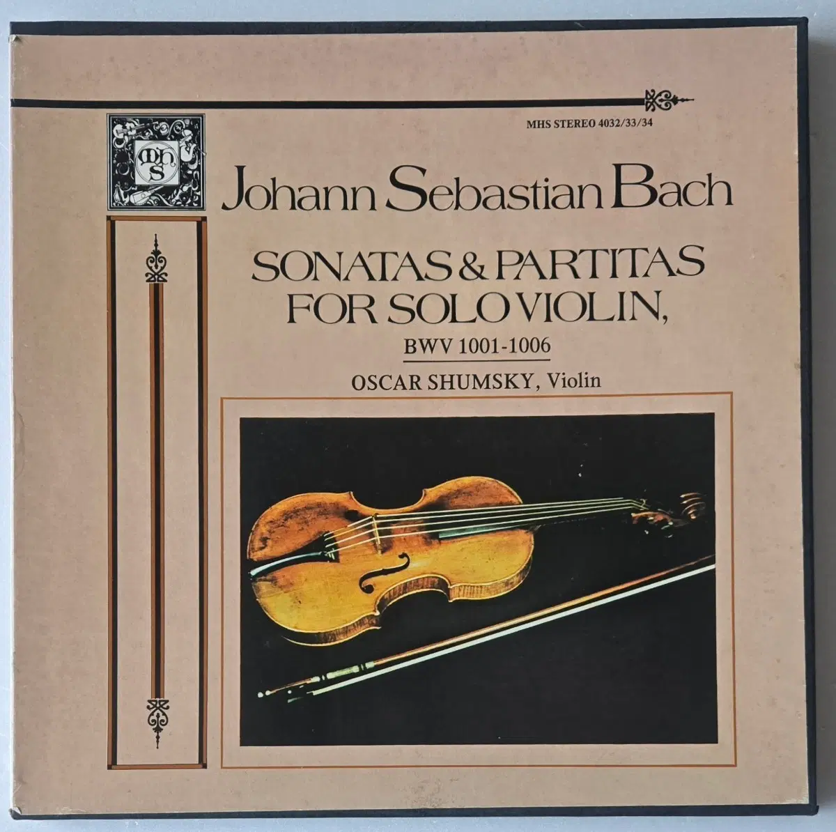 Oscar Shumsky - 바흐 무반주 바이올린 소나타와 파르티타 전곡 3LP BOX ( MHS 1979 미국 오리지널 )
