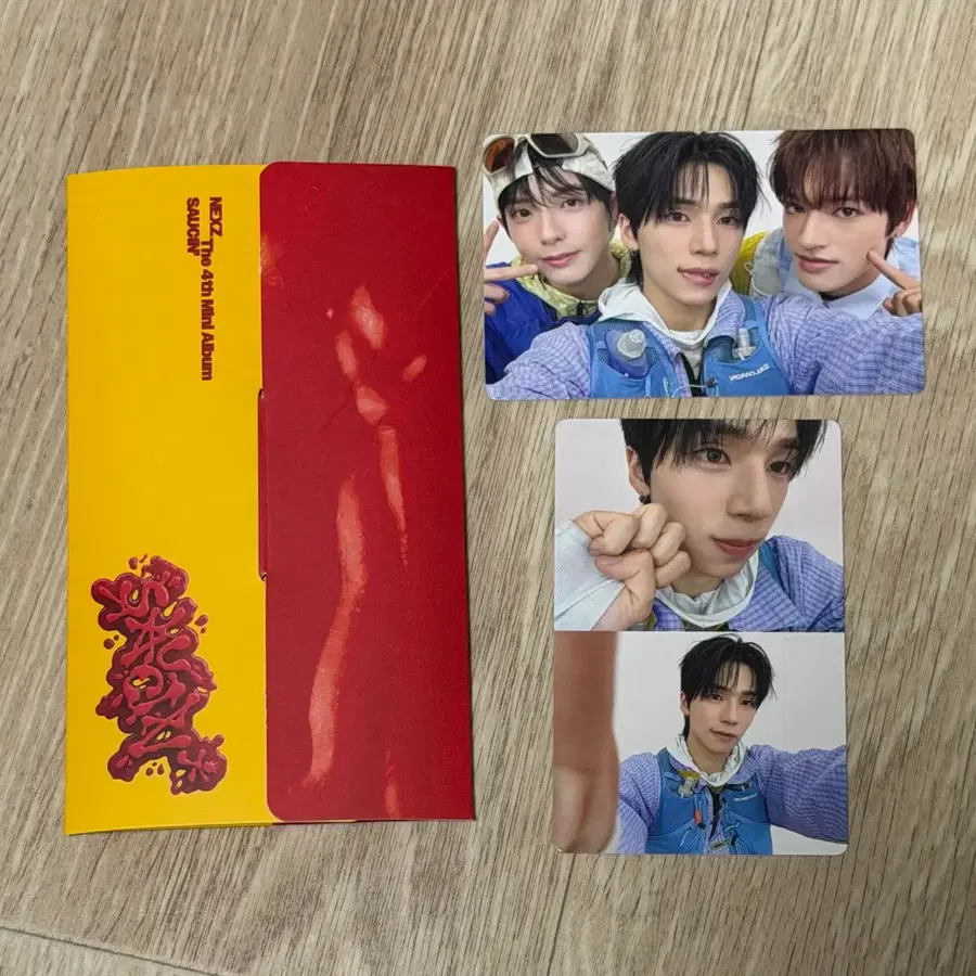 넥스지 소건 세트 쏘씬 스티커 옐로 버전 팬즈 앨범