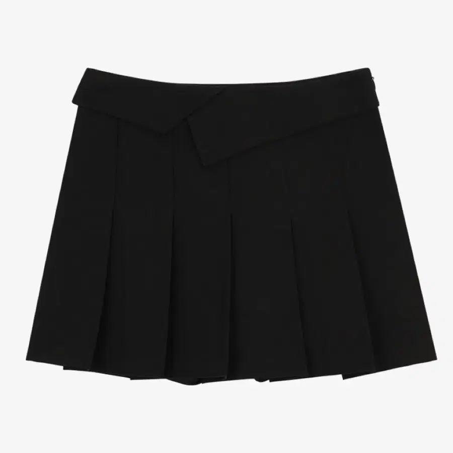 시티브리즈 폴드 플리츠 스커트_BLACK