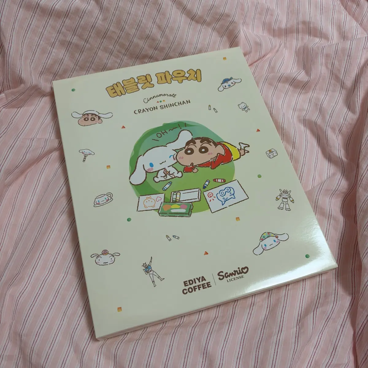 이디야 시나모롤 짱구 태블릿 아이패드 파우치