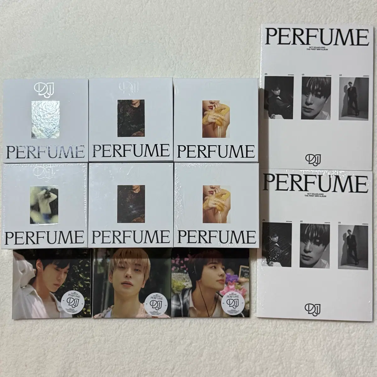 (미개봉, 개봉) 도재정 도영 재현 정우 퍼퓸 앨범 박스버전 포토북버전 양도