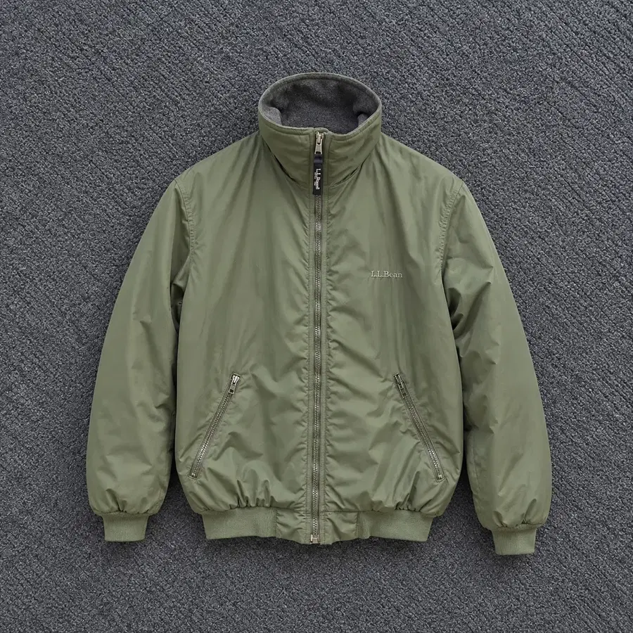 L.L.Bean 엘엘빈 플리스 라이닝 나일론 패디드 자켓 올리브 S