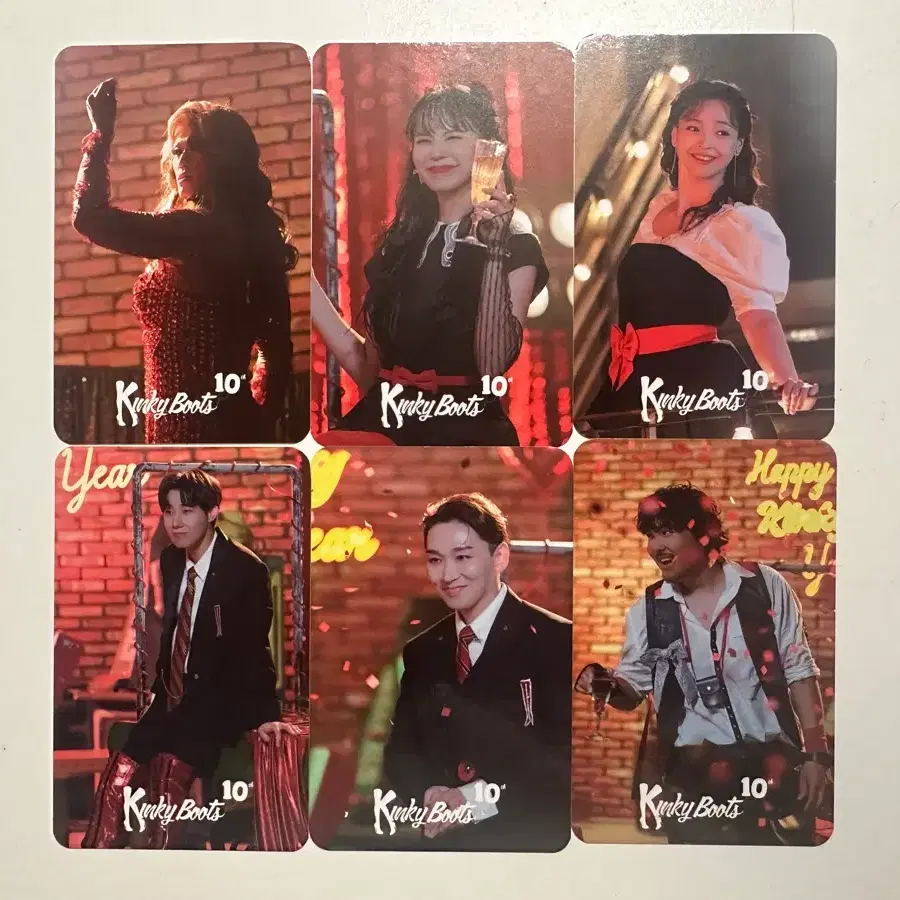 킹키부츠 10주년 포토카드 강홍석 김지우 나하나 김성규 김호영 심재현