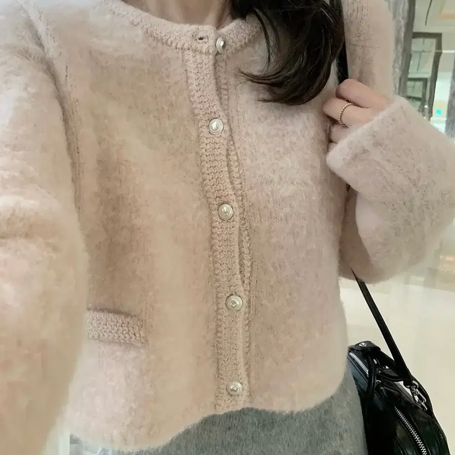 르티에(letier) 포브 두툼 가디건