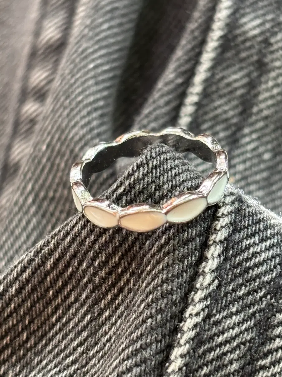 vintage white ivory marquise eternity ring