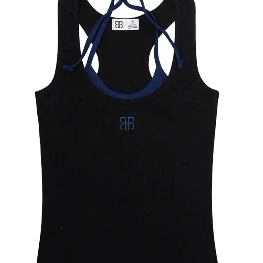 Halter Neck Layerd Sleeveless - Black