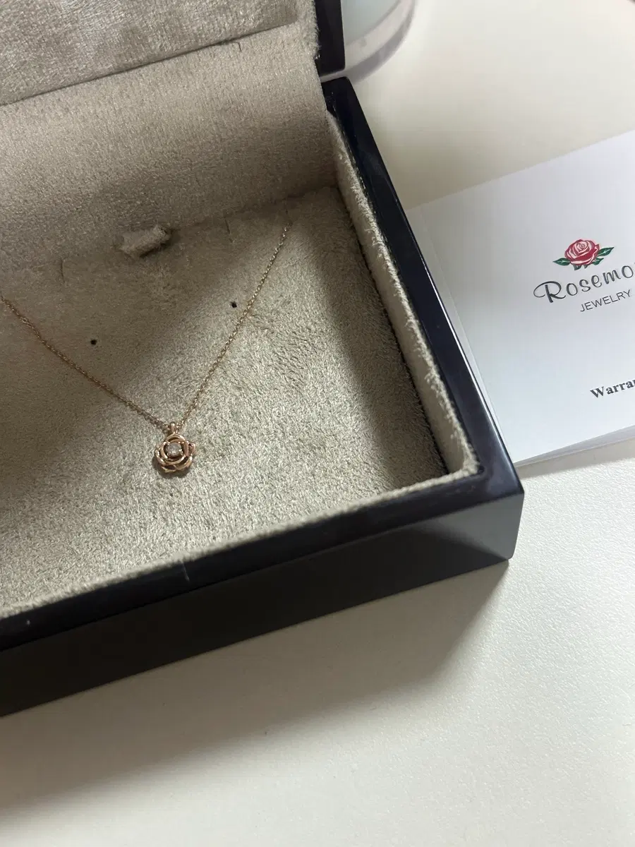 로즈몽 14K 목걸이(4월탄생석) RS1309