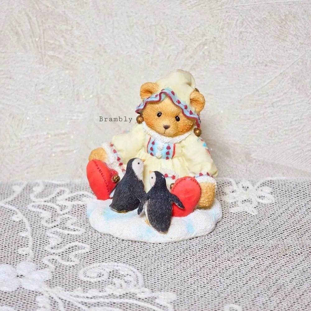 Cherished Teddies 체리쉬드 테디즈 빈티지소품 피겨린 펭귄 겨울 눈 테디베어 곰돌이 장식