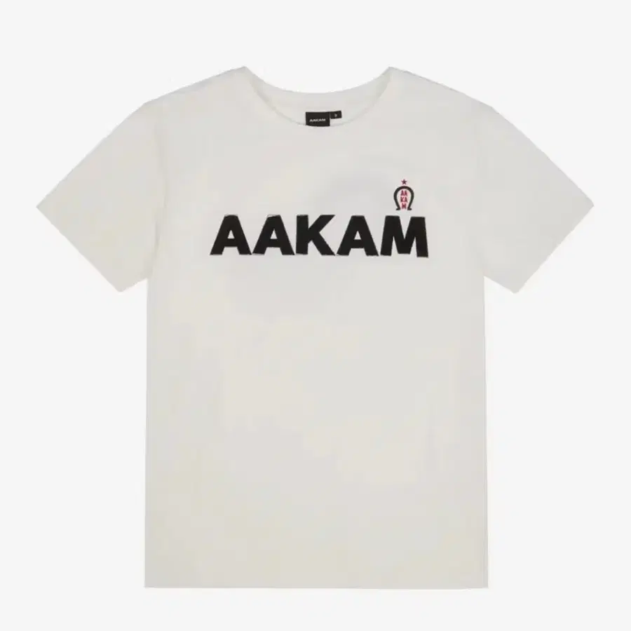 AAKAM 로고 반팔 티셔츠 화이트