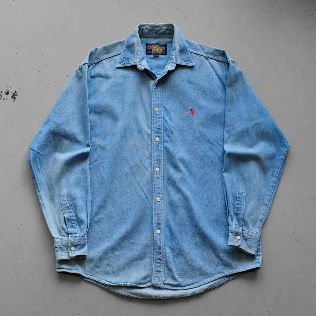 Chaps Ralph Lauren, 1980s Made In KOREA Chaps Ralph Lauren Denim Shirt
