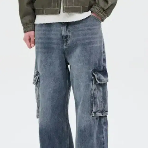 (80)에잇세컨즈 카고데님팬츠
