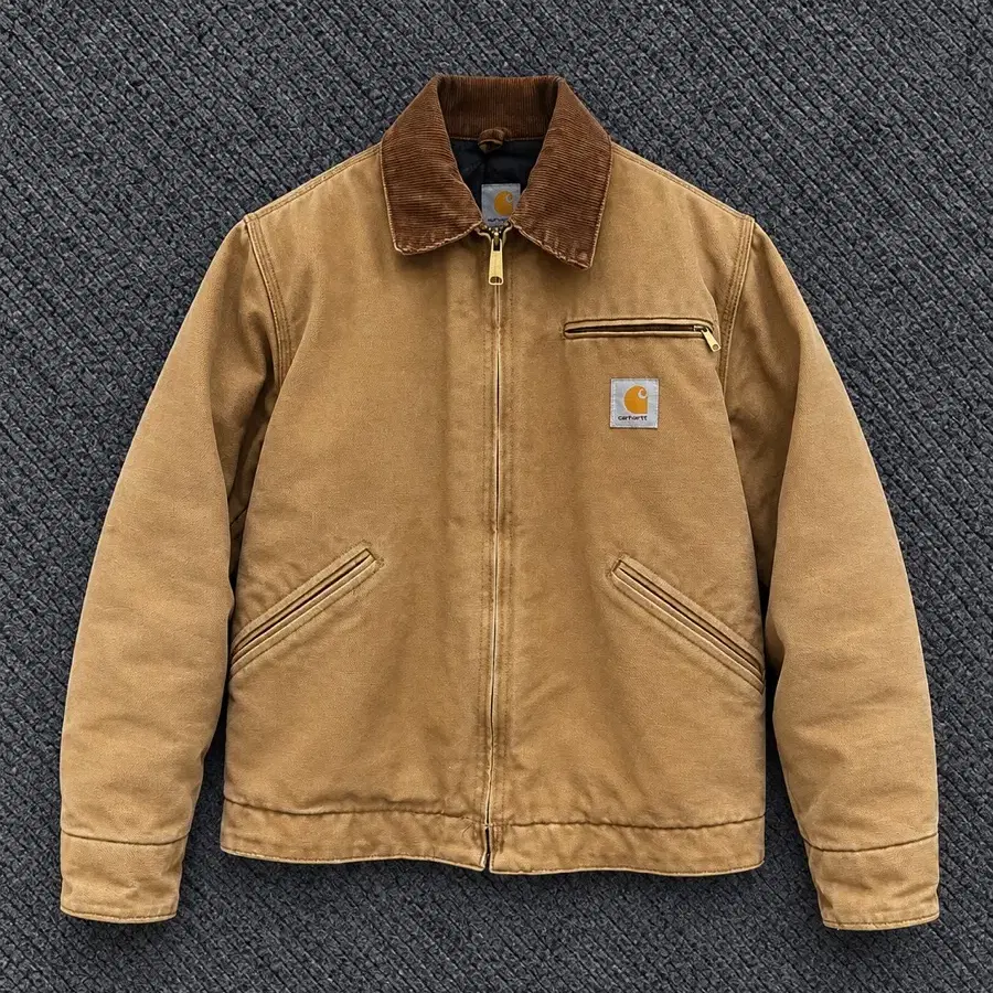 [36 REGULAR] 칼하트 디트로이드 자켓 Carhartt J01 BRN Made in USA Detroit Jacket