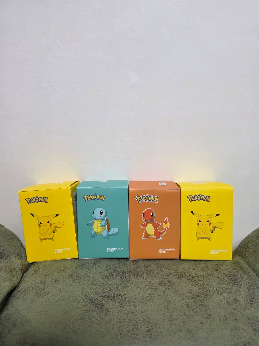 포켓몬 피카츄 꼬부기 파이리 피규어 미개봉