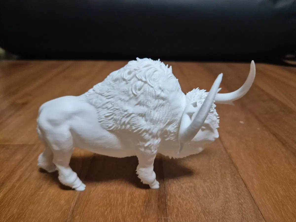 3D 프린팅 구석기시대 들소 피규어 PLA