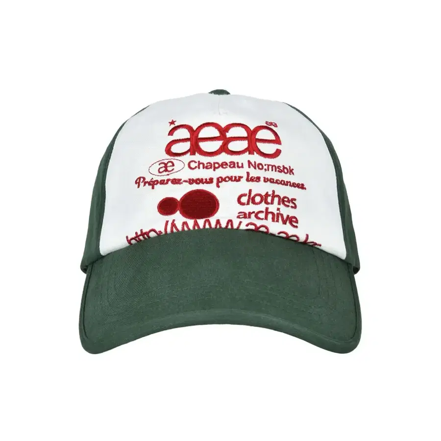 AEAE LOGO TWO TONE CAP 투톤 로고 모자 볼캡 블랙 화이트