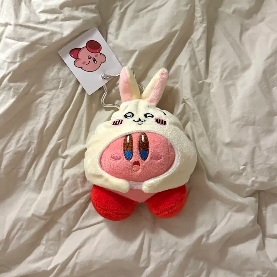 (새상품) 별의 커비 우사기 콜라보 키링 인형