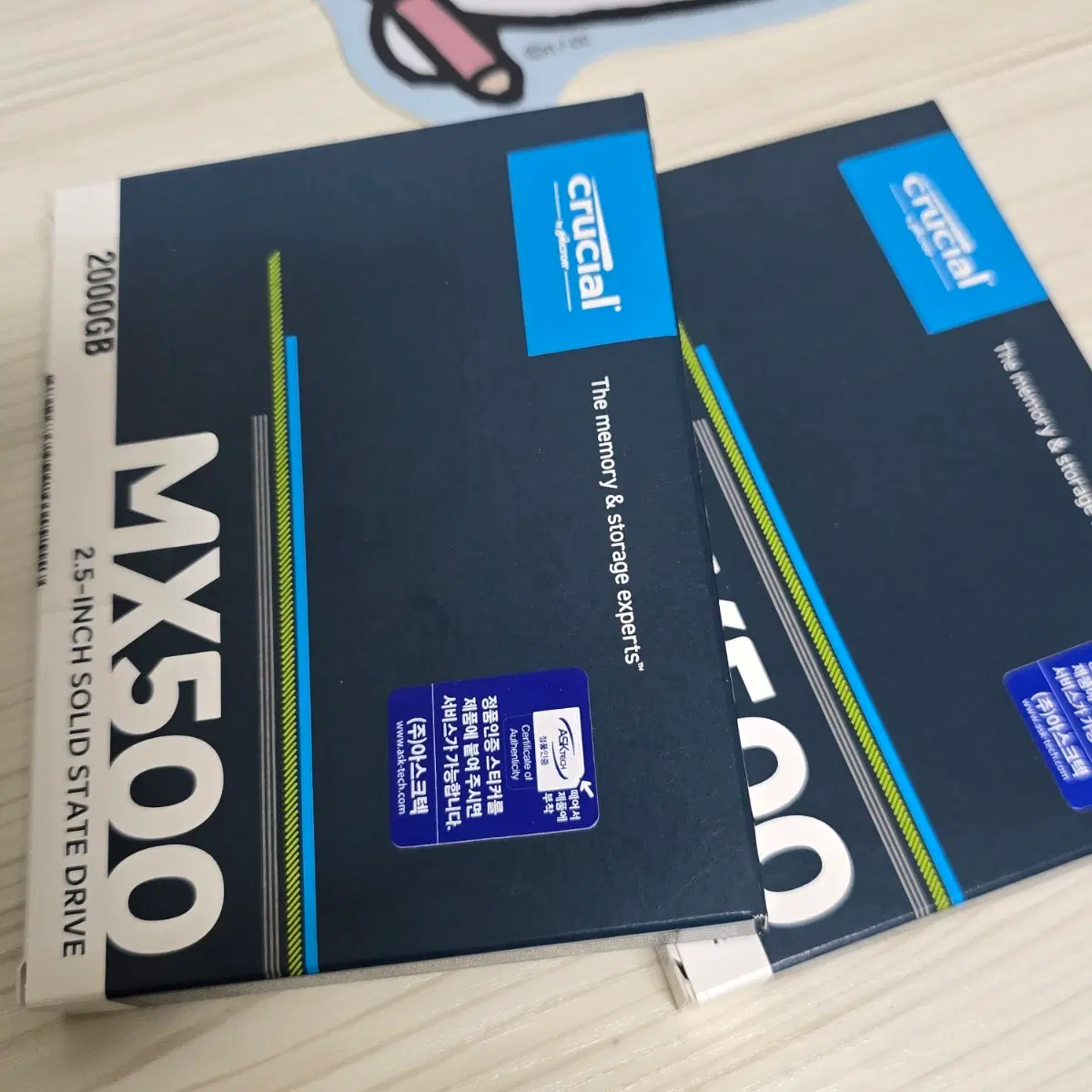 Crucial MX500 2TB SATA SSD 판매합니다.