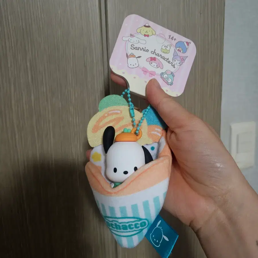 산리오 포차코 크레페 키링