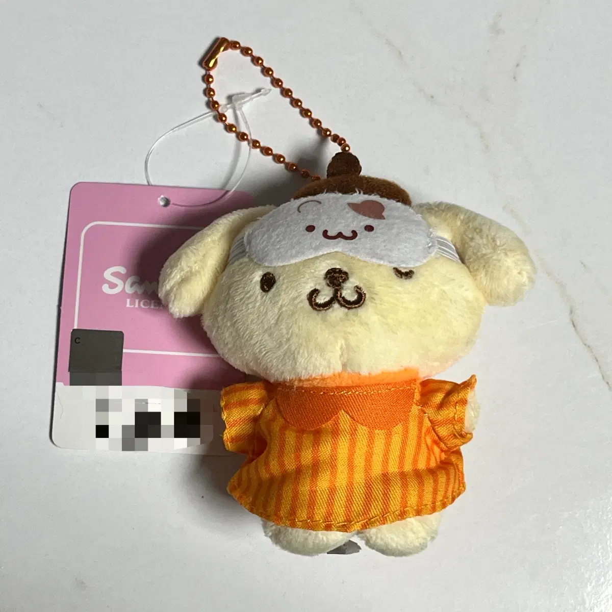 산리오 꿀잠 폼폼푸린 인형 키링