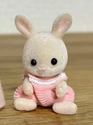 [일본 팬클럽 한정] 실바니안 핑크 토끼 솜토끼 와타토끼 아기 (옷미포함!!)