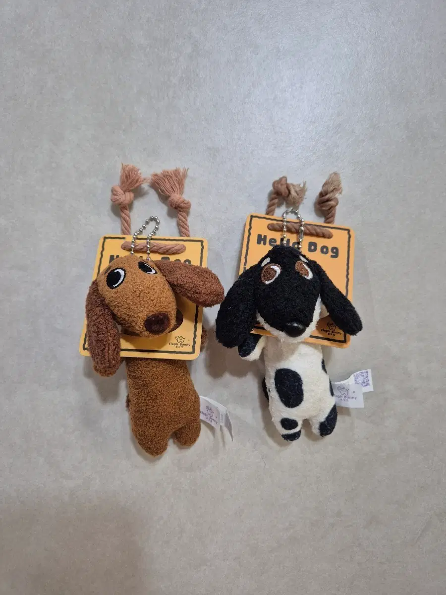 Hello Dog 닥스훈트 강아지 인형 키링